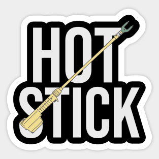 Cattle Prod - Diagonal Hot Stick - Rancher Sticker